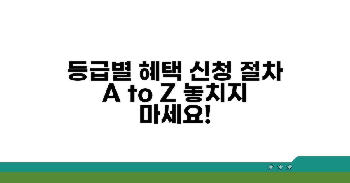 등급별 지원 내용과 신청 절차 안내