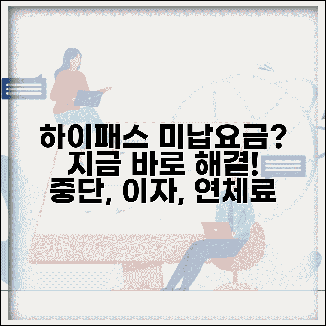 하이패스 미납요금 조회 및 해결 | 미납시 카드 사용 중단 | 체납 이자 계산 | 연체료 부과 기준