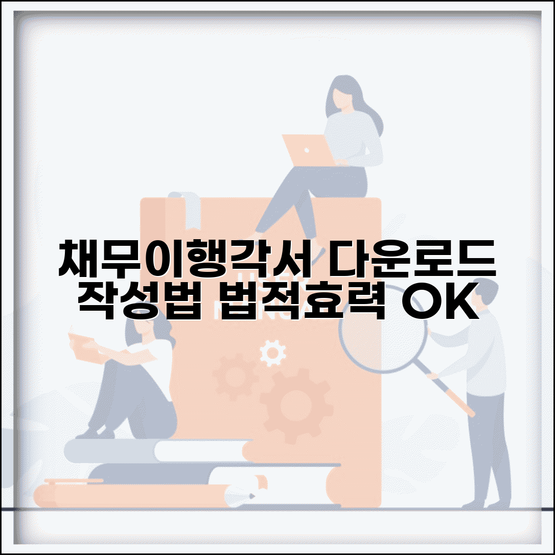 채무이행각서양식 다운로드 | 법적 효력 있는 문서 작성 가이드