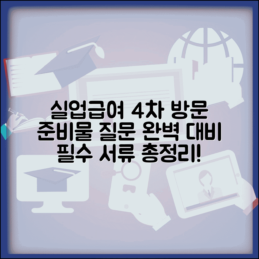 실업급여 4차 방문 준비물 체크 | 상담 시 질문 대비 | 필요 서류 총정리