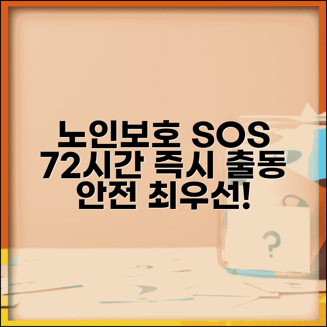 노인보호 응급대응 시스템 | 학대 신고 접수 후 72시간 내 현장 조사와 안전 조치