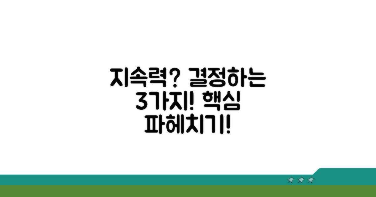지속 기간 결정하는 요인 분석