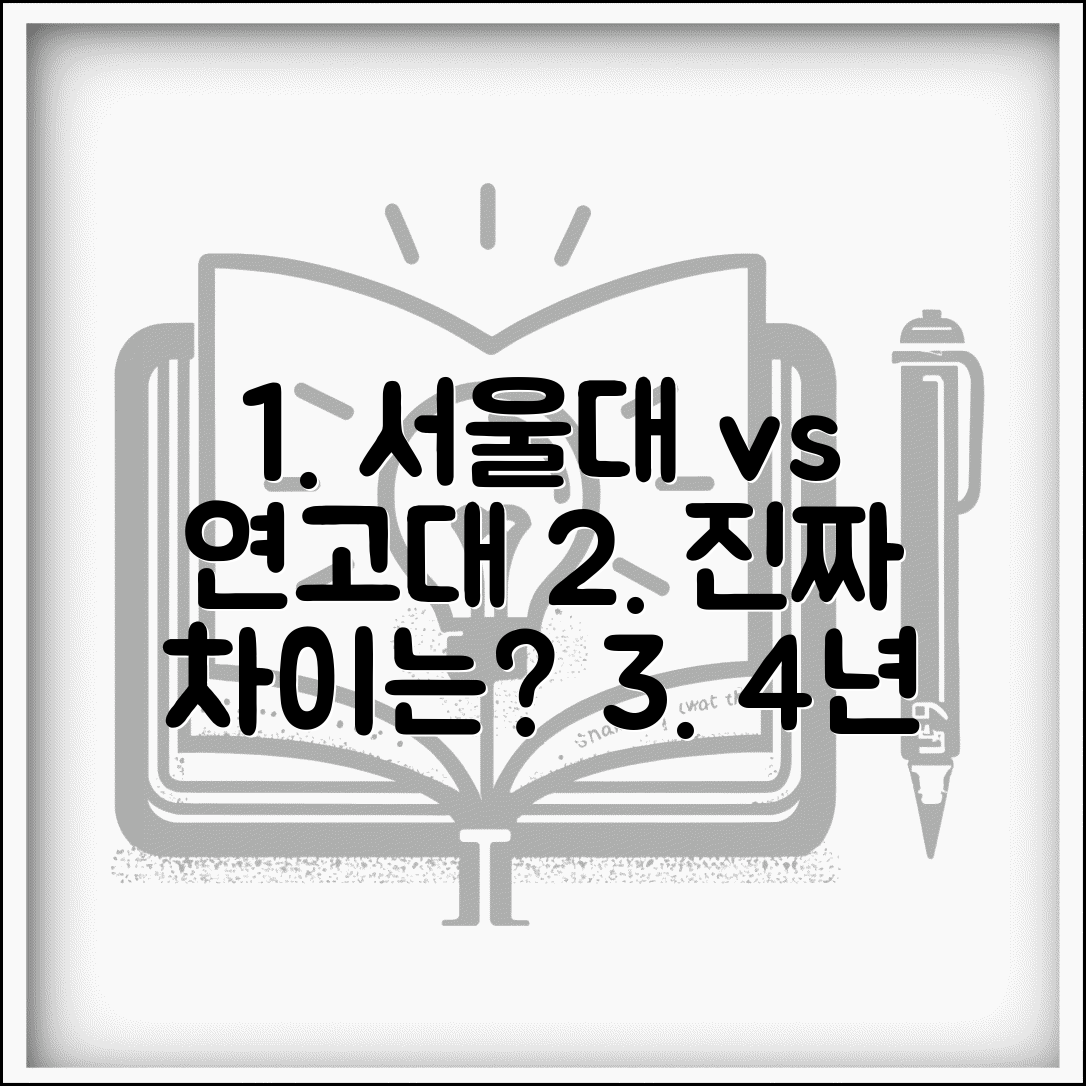 서울대 vs 연고대 실제 재학생이 느끼는 차이 | 캠퍼스 생활 4년 솔직 비교