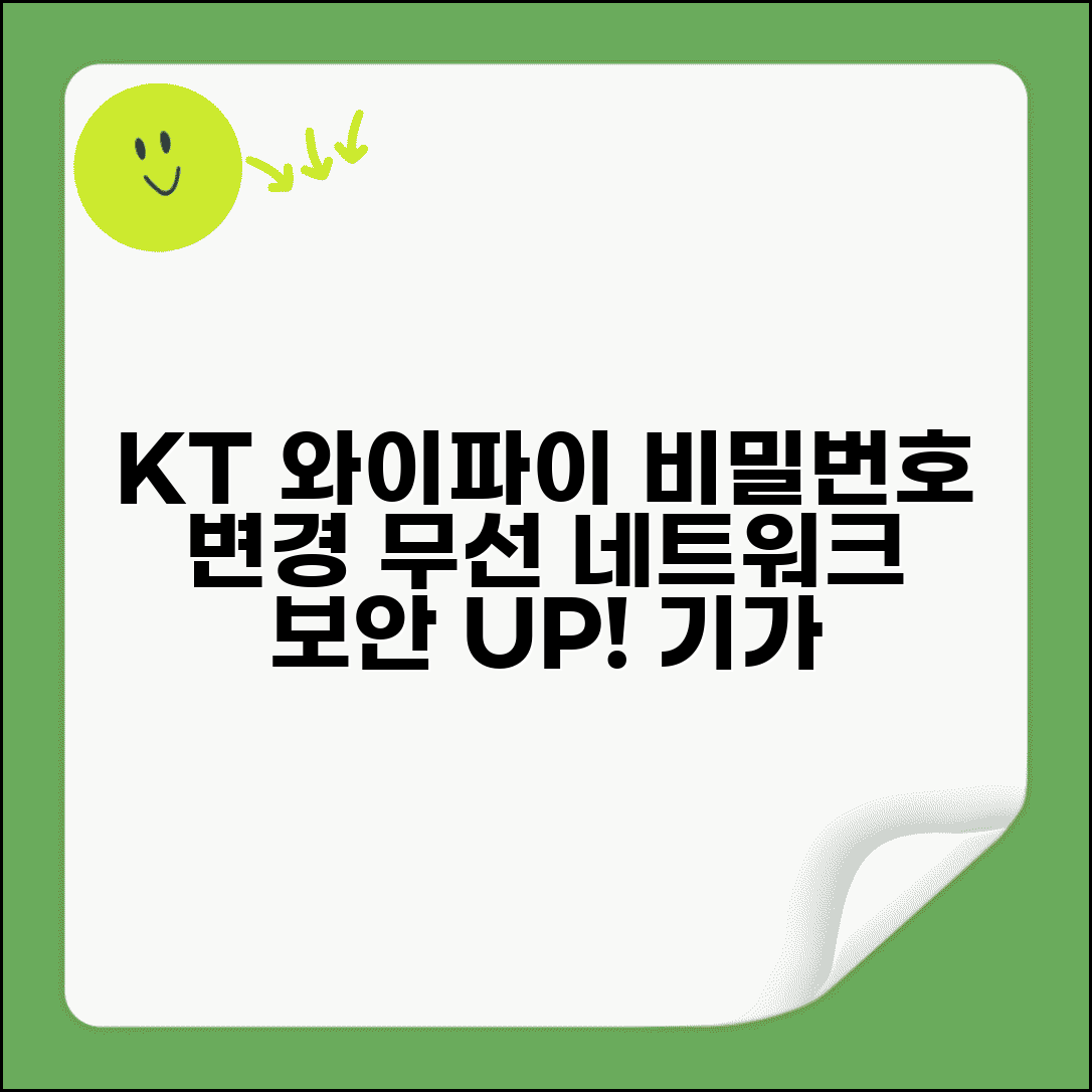 와이파이 비밀번호 변경 KT 기가 | KT 인터넷 서비스 무선 네트워크 보안 설정 업데이트