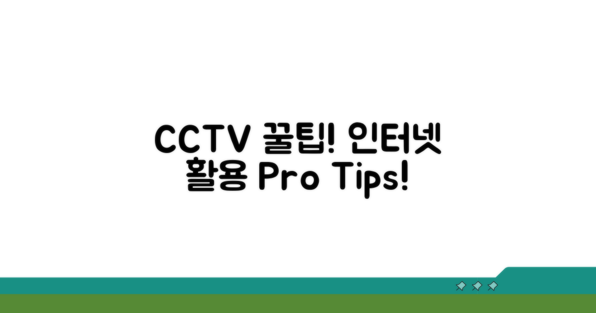 CCTV 인터넷 활용 꿀팁 모음