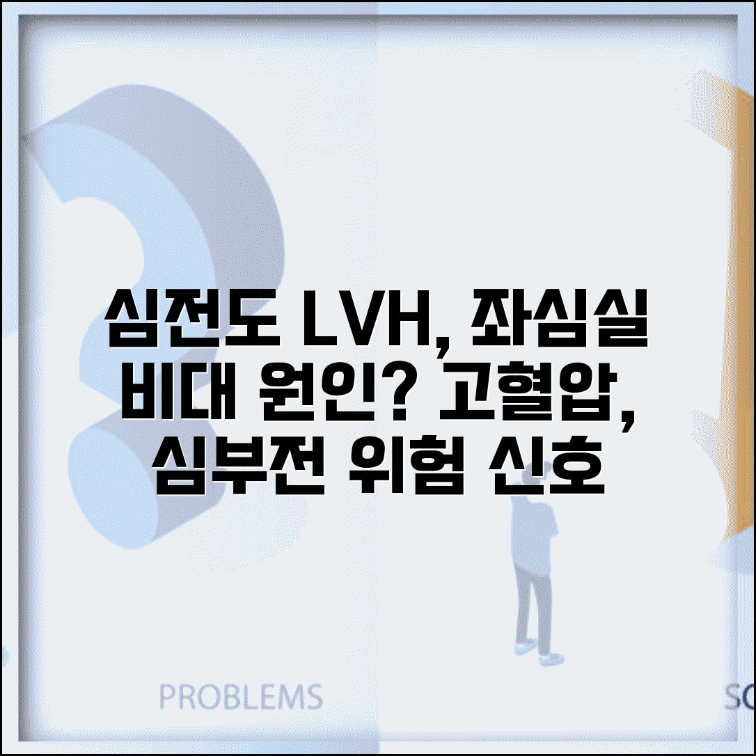 심전도 좌심실비대 LVH 소견 의미 | 좌심실 비대 원인 고혈압 심부전 위험