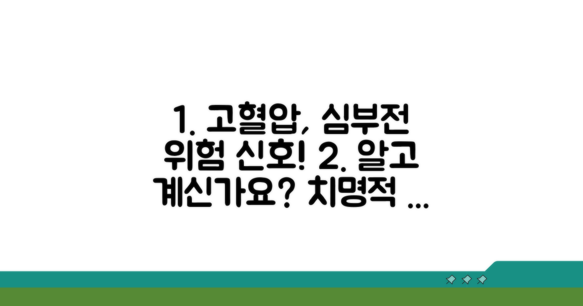 고혈압과 심부전, 위험은 얼마나 클까요?