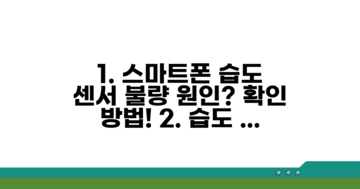 스마트폰 습도 센서 오류 원인 찾기