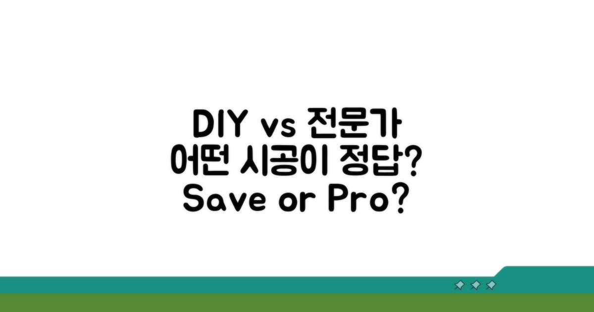 DIY vs 전문가, 어떤 시공법이 좋을까?