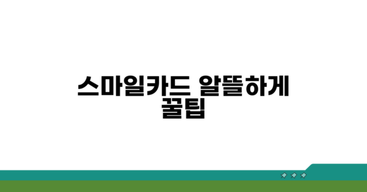 알뜰하게 스마일카드 활용하기