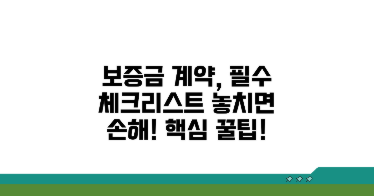 보증금 계약 시 꼭 알아둘 점
