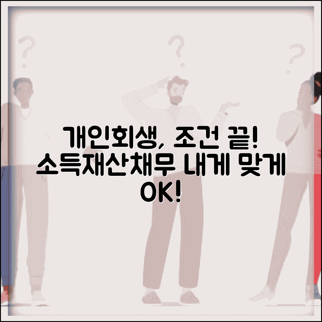 개인회생 조건 자세히 알아보기 | 소득/재산/채무 상황별 적합성 체크