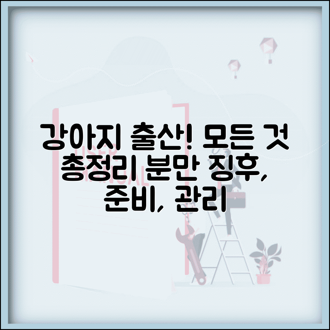 강아지 출산 과정 분만 징후 도와주기 | 출산 준비물, 관리법, 응급 상황 대처 총정리