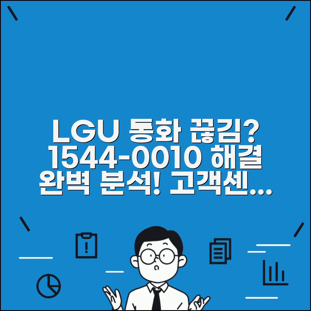 LG유플러스 1544-0010 통화품질 문제 해결 | LGU+ 고객센터 통화 끊김 원인 및 조치 방법