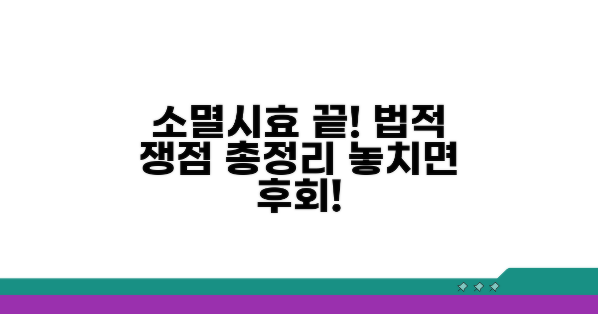 소멸시효 관련 법적 쟁점 총정리