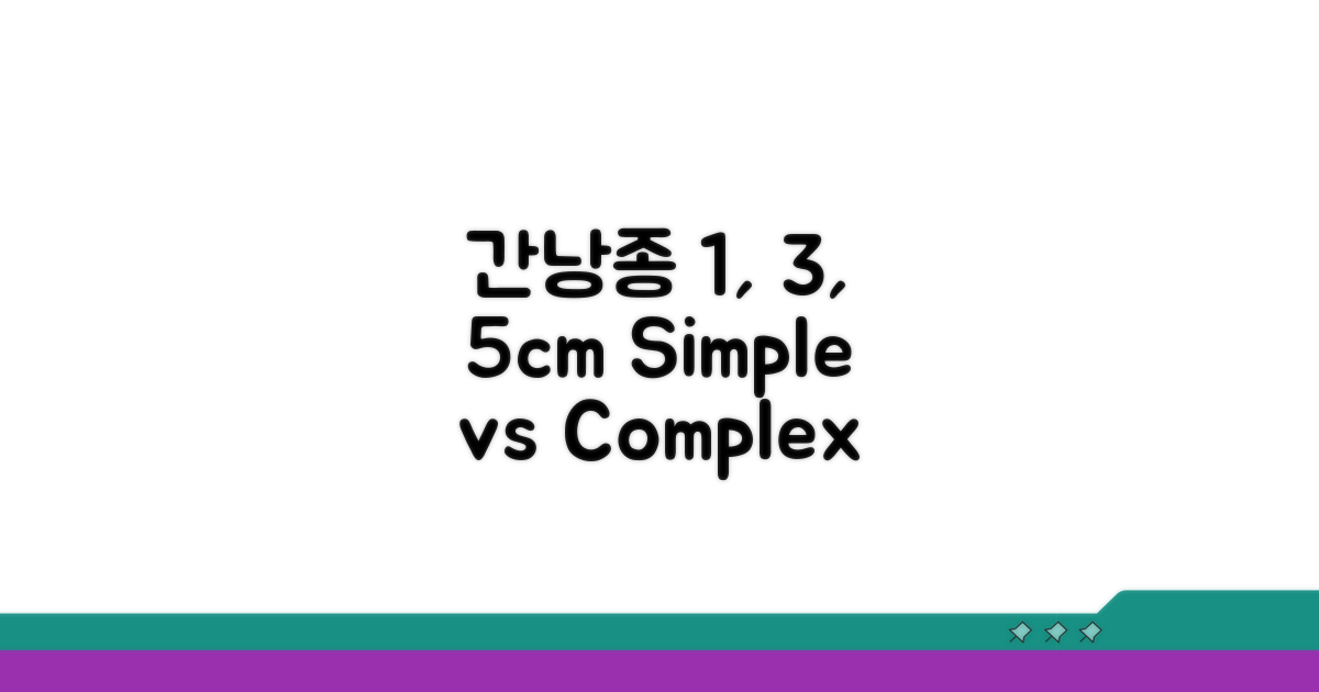 1cm, 3cm, 5cm 간낭종, 단순 vs 복잡 구별법
