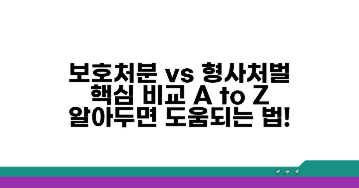 보호 처분 및 형사 처벌 알아보기