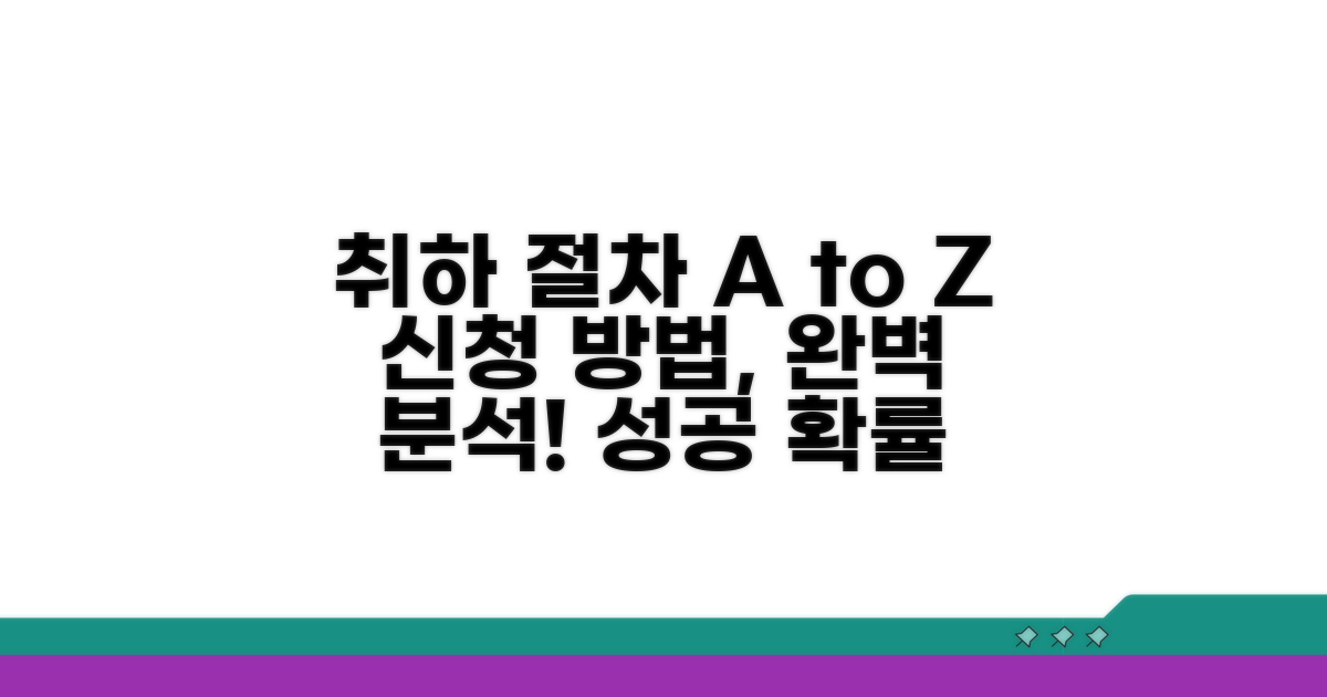취하 신청 절차 완벽 가이드