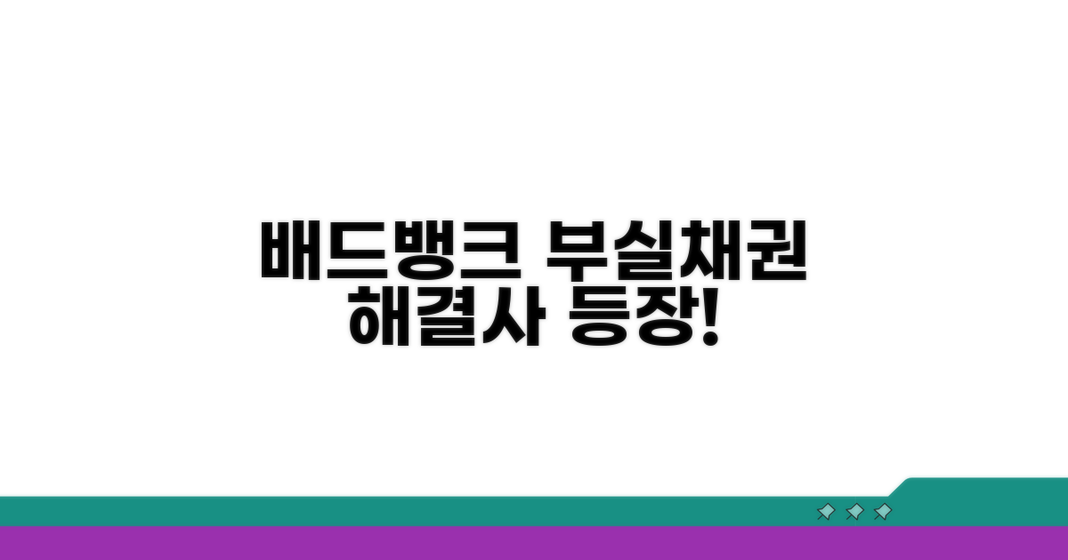 배드뱅크: 부실채권 해결사 등장