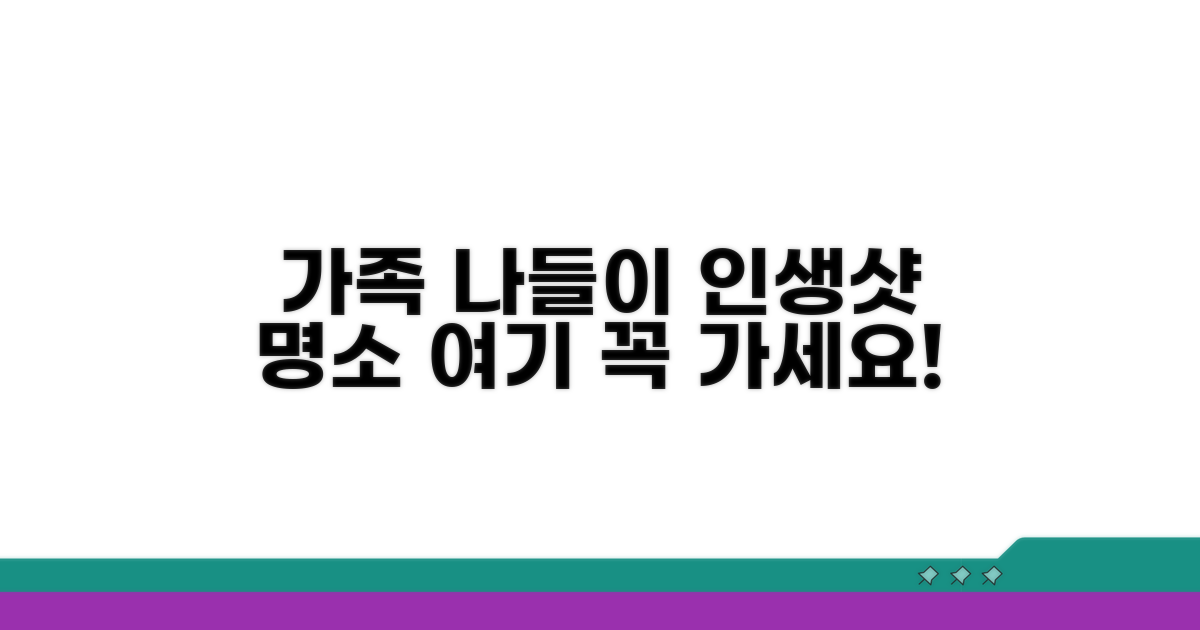 가족 나들이, 사진 찍기 좋은 장소