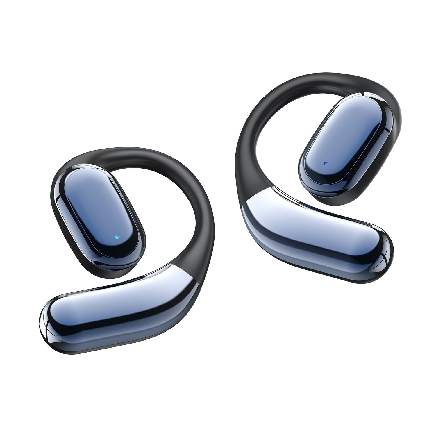 OMIIYA 귀걸이형 노이즈캔슬링 무선 블루투스 이어폰 오픈형 고음질, 블랙, E12할인 상세 이미지 2