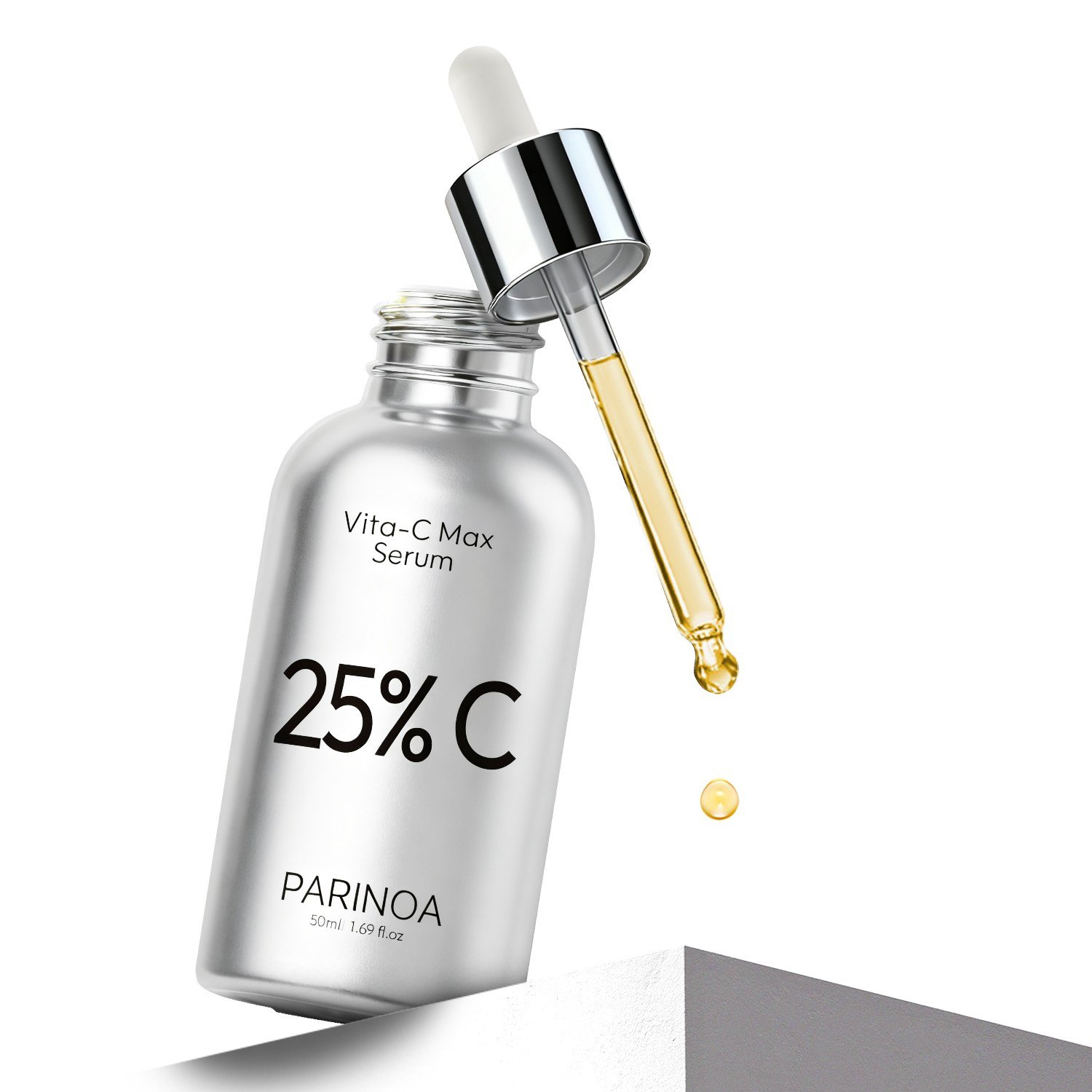 파리노아 순수 비타민C 앰플 25% 기미 잡티 앰플 CE 페룰릭 항산화제 탄력 앰플 안티에이징 앰플 기미 잡티 미백 세럼 검버섯 색소침착 흑자 주근깨, 1개, 50ml할인 상세 이미지 2