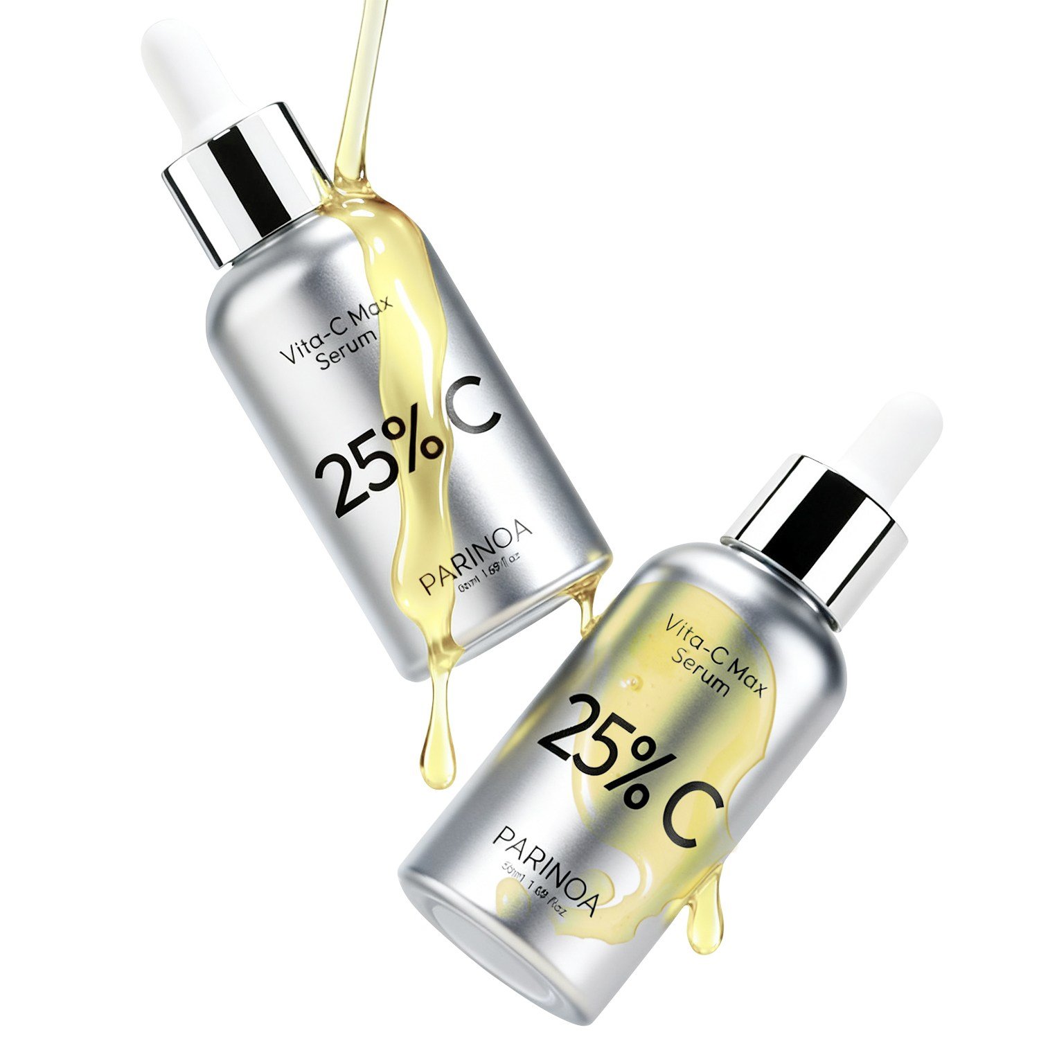 파리노아 순수 비타민C 앰플 25% 기미 잡티 앰플 CE 페룰릭 항산화제 탄력 앰플 안티에이징 앰플 기미 잡티 미백 세럼 검버섯 색소침착 흑자 주근깨, 1개, 50ml할인 상세 이미지 2