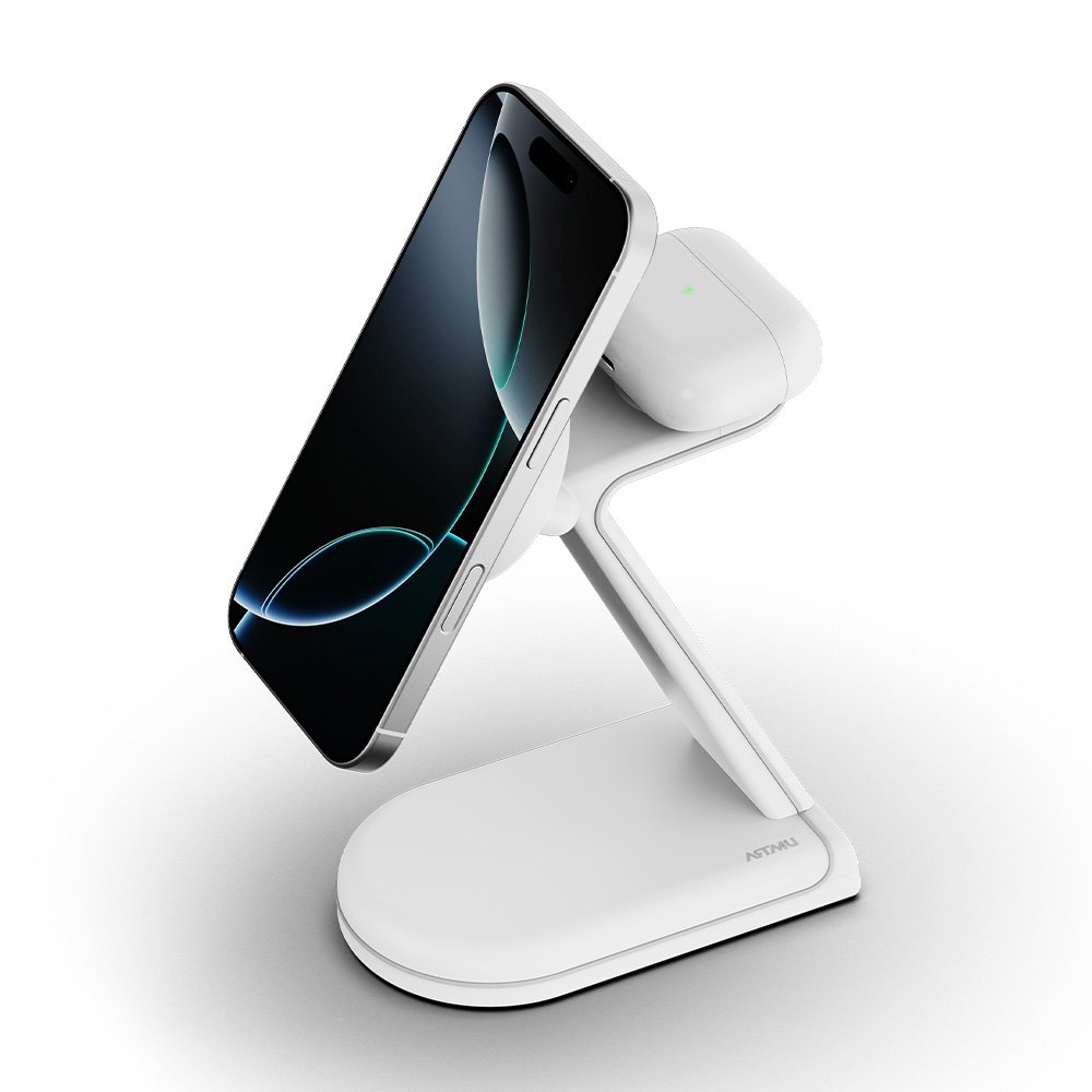 2in1 애플 MFM 맥세이프 고속 무선 충전기 MC510 핑크 상세 이미지 2