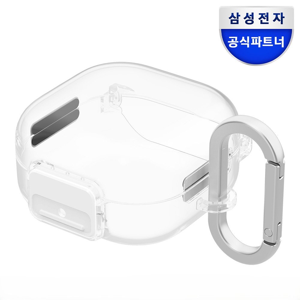 삼성 갤럭시 버즈4 버즈4프로 카라비너 클립 케이스 투명 커버 상세 이미지 1