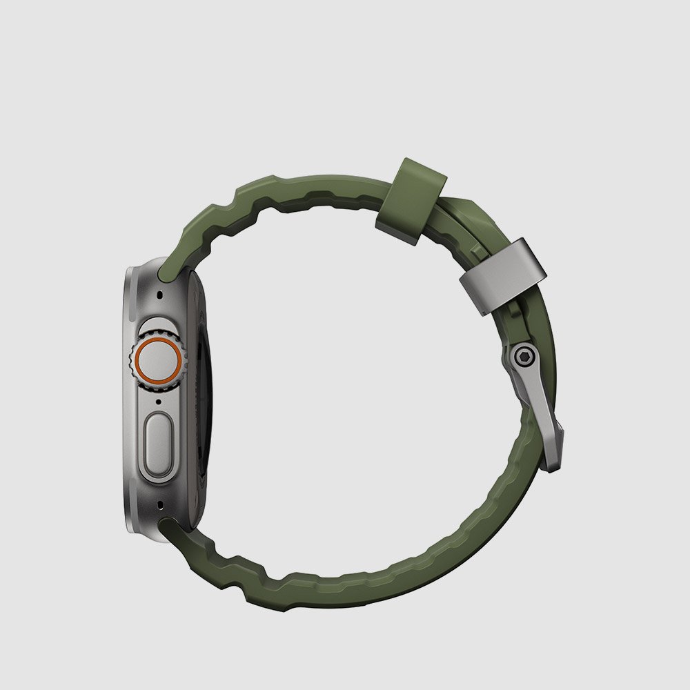 노마드 애플워치 스포츠 티타늄 스트랩 로키 포인트 - 포레스트 실버 버클 / 헬스 조깅 상세 이미지 1