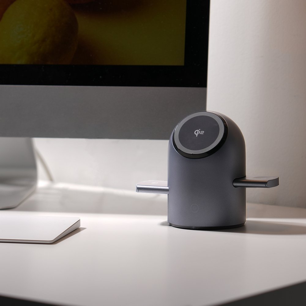 Qi2 3in1 15W 맥세이프 무선 충전기 거치대 파워M 터치 상세 이미지 2