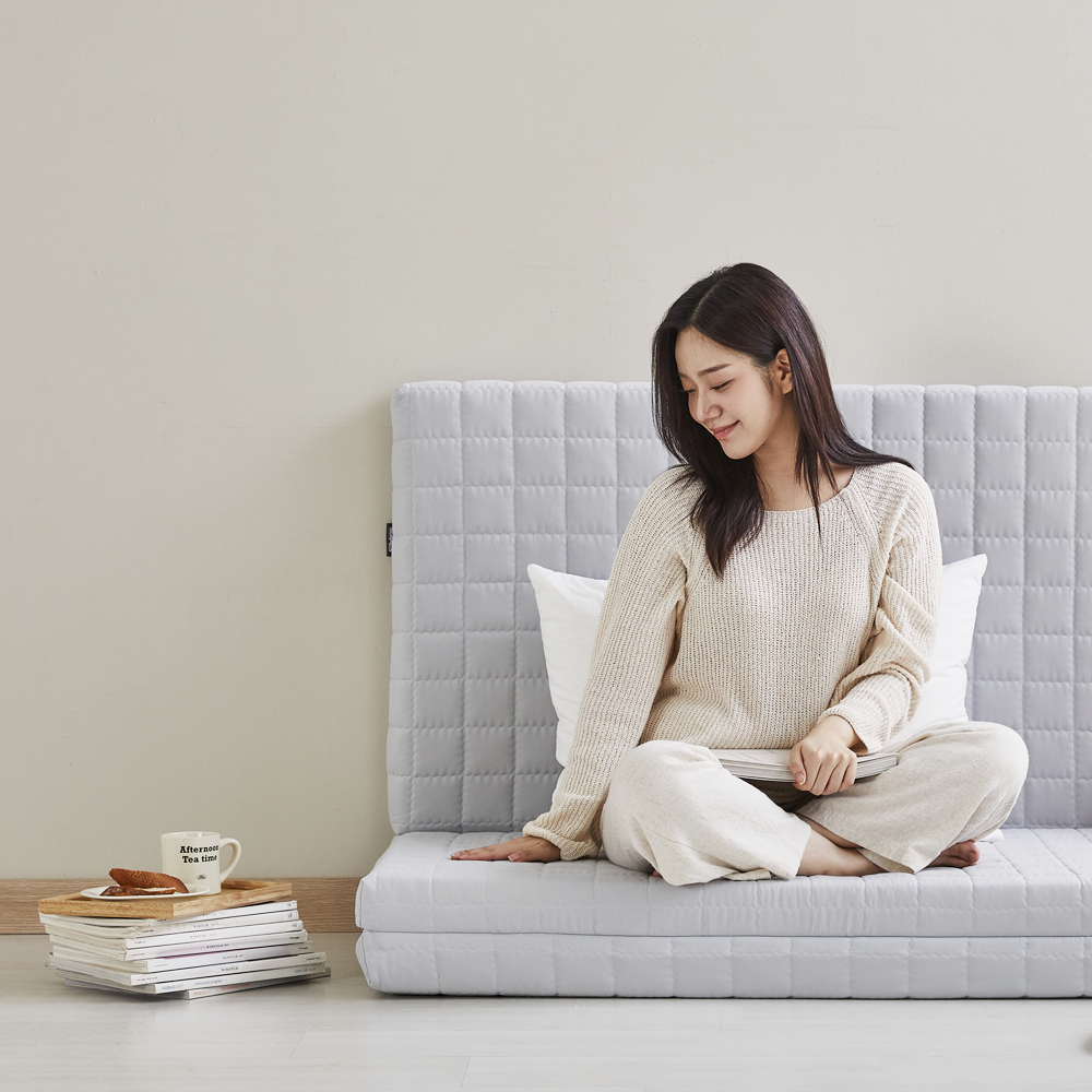 느루잠 푹신한 7cm 3단 매트리스 코지아이보리 슈퍼싱글 SS 상세 이미지 2
