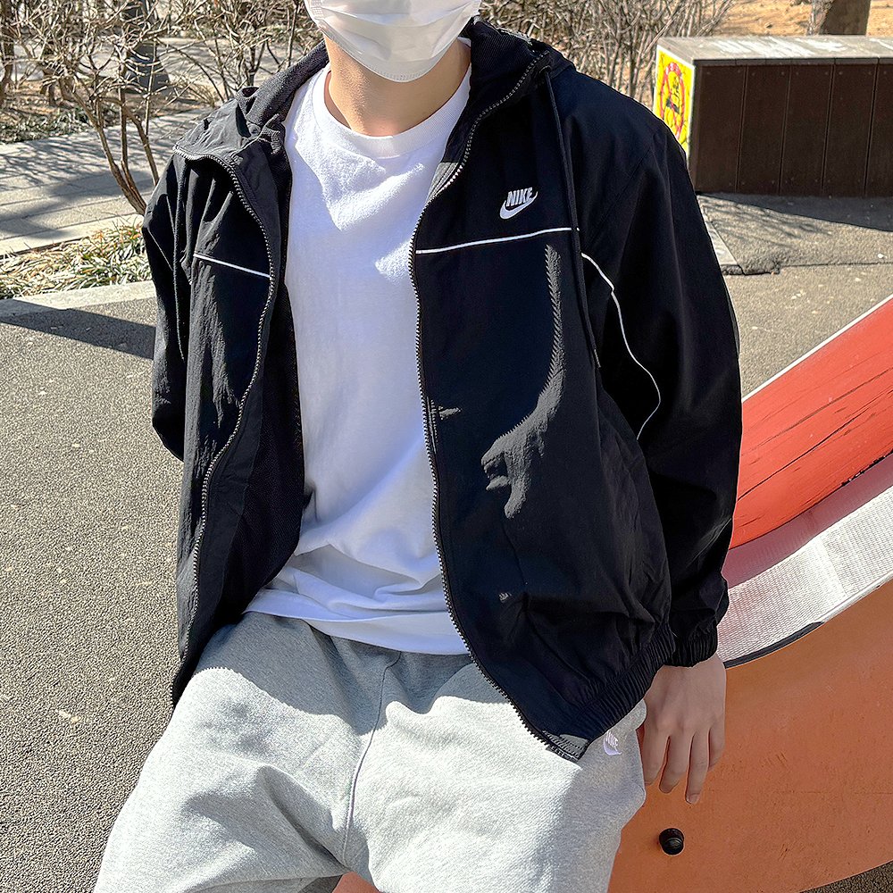 나이키 바람막이 아노락 윈드러너 우븐 빅스우시 후드 러닝 레인 자켓 상세 이미지 1