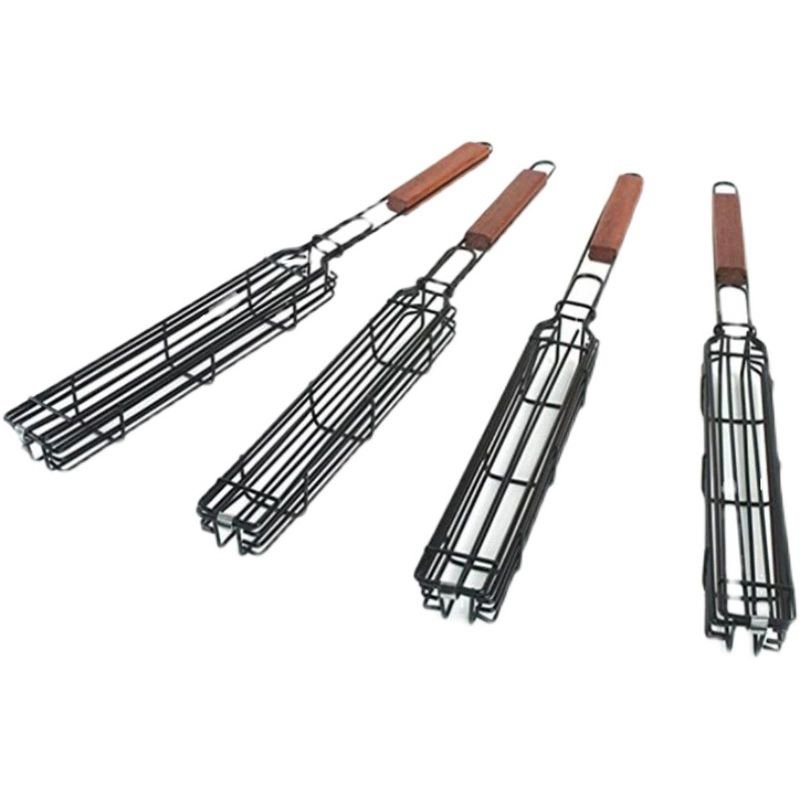 바베큐 스테인레스 그릴 도구 세트 야외 요리 캠핑용 집게 BBQ 바비큐 케이지 1개 상세 이미지 2