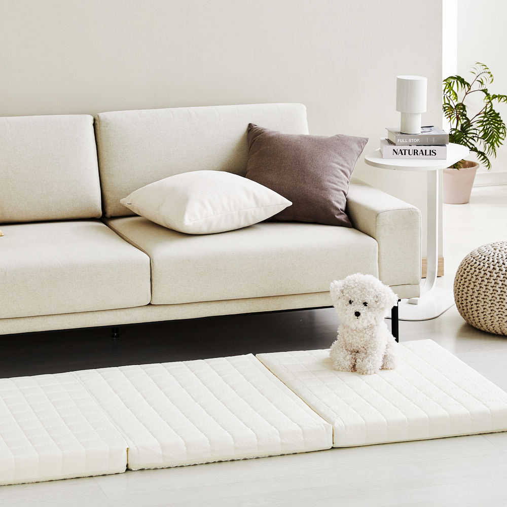 느루잠 푹신한 7cm 3단 매트리스 코지아이보리 슈퍼싱글 SS 상세 이미지 1