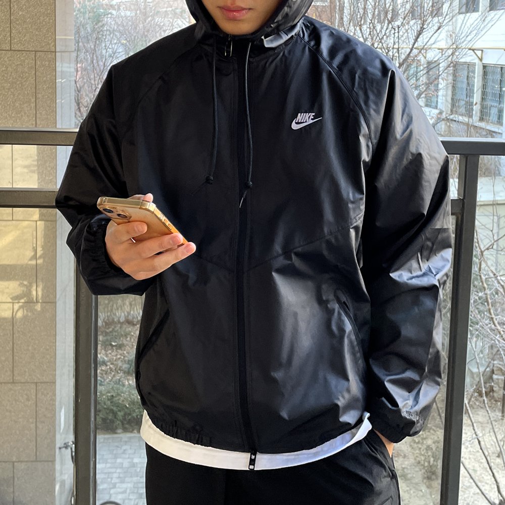 나이키 바람막이 아노락 윈드러너 우븐 빅스우시 후드 러닝 레인 자켓 상세 이미지 2