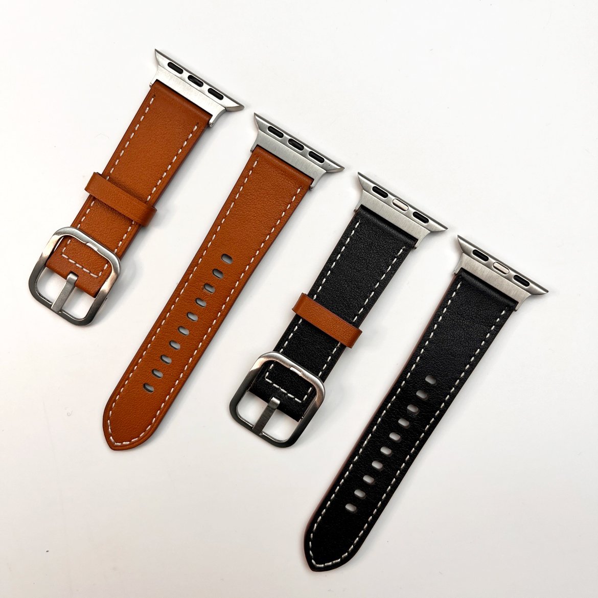 애플워치SE3 가죽 링크 스트랩 애플워치울트라3 시계줄 에토프 줄 밴드 42mm 46mm 상세 이미지 1