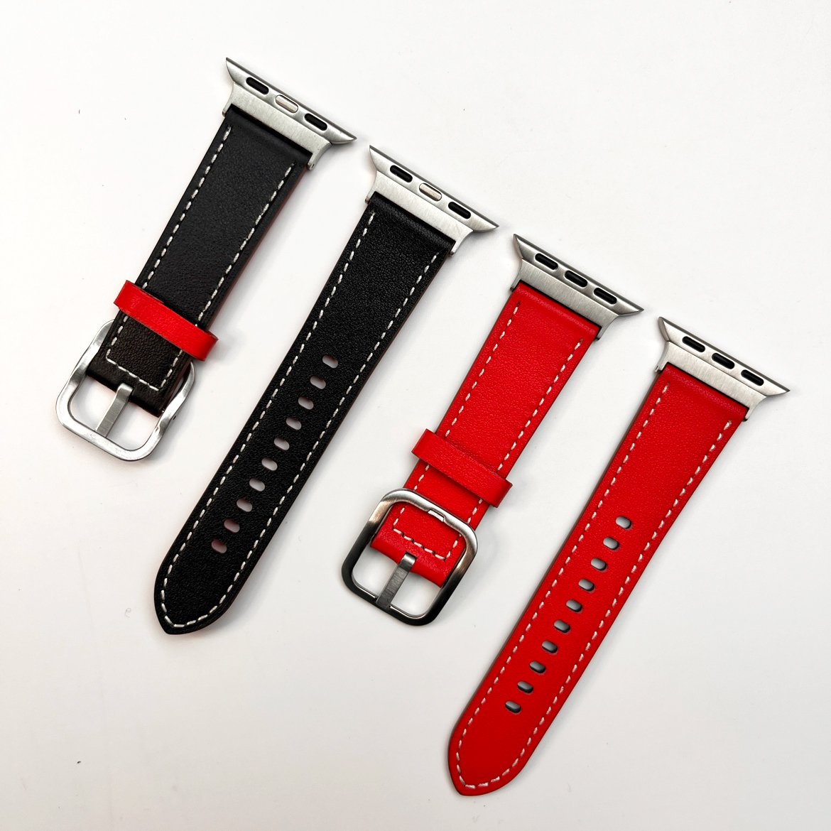 애플워치SE3 가죽 링크 스트랩 애플워치울트라3 시계줄 에토프 줄 밴드 42mm 46mm 상세 이미지 1