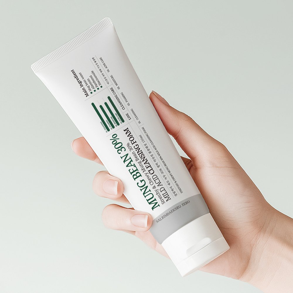 살림백서 제로 녹두30% 찰떡 약산성 폼클렌징 150ml 세안제 저자극 클렌싱 지성 민감성 상세 이미지 2