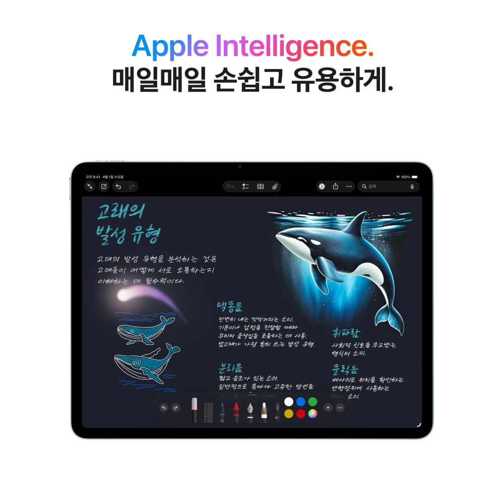 (1차예약) 애플 아이패드 에어 11 M4 WiFi 256GB 블루 MH364KH/A 상세 이미지 1