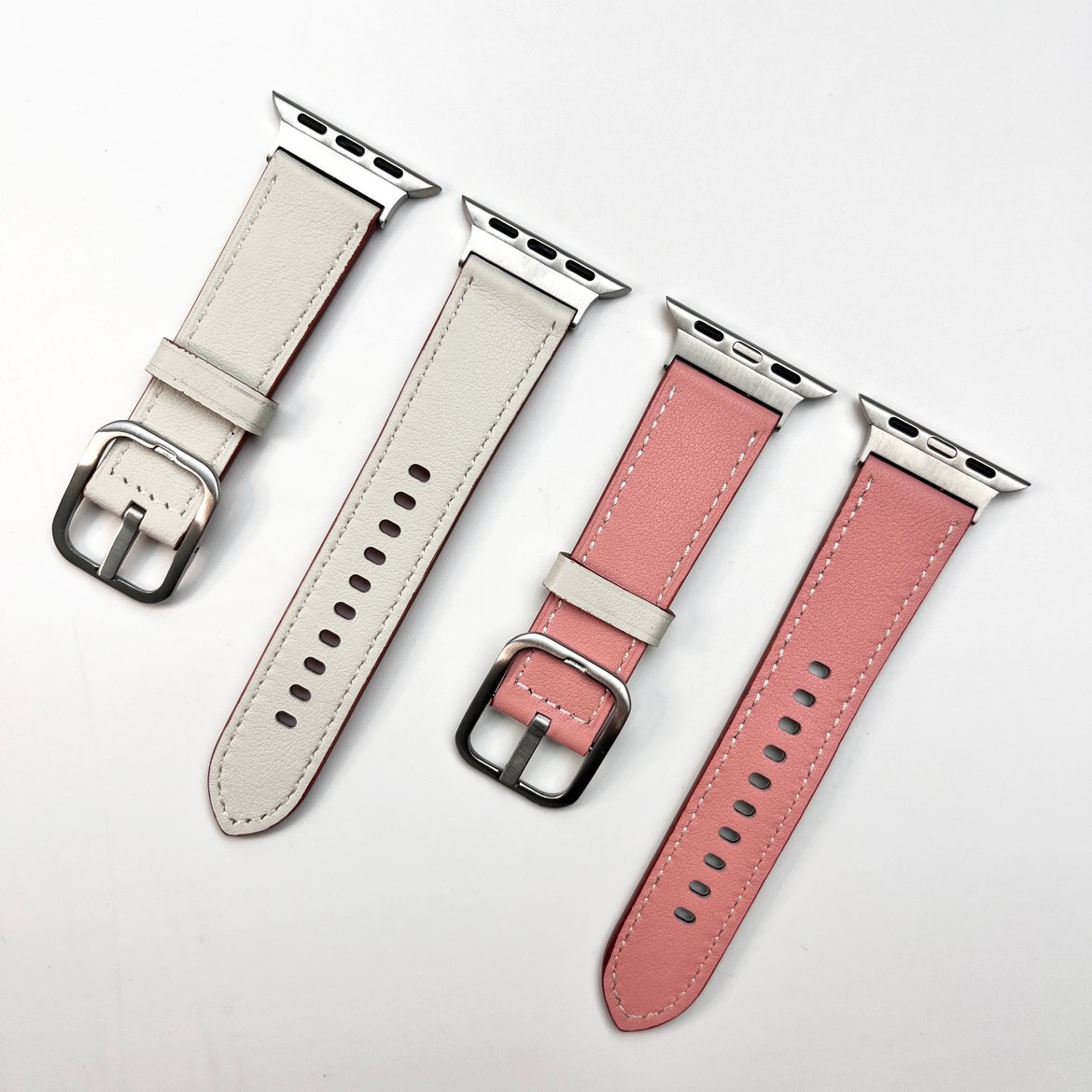 애플워치SE3 가죽 링크 스트랩 애플워치울트라3 시계줄 에토프 줄 밴드 42mm 46mm 상세 이미지 2