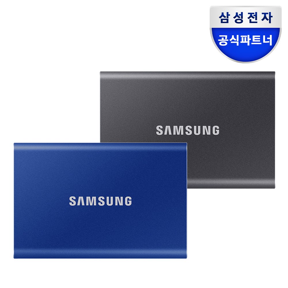 삼성전자 삼성 포터블 외장 SSD T7 (정품) 2TB, 그레이 상세 이미지 1